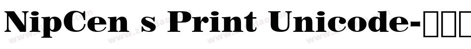 NipCen s Print Unicode字体转换